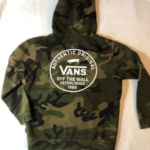 Kids Camo Vans Hoodie